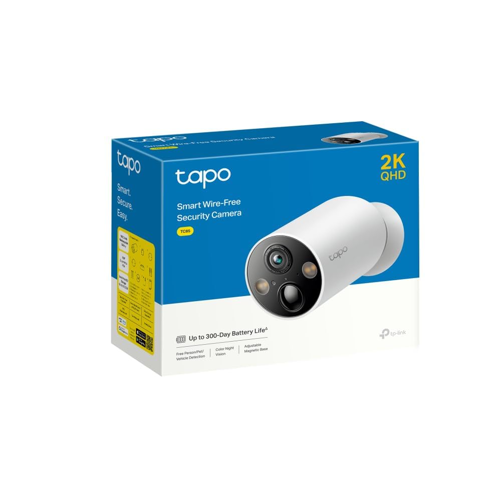 Tapo TC82 2K Battery Outdoor Security Camera Wireless