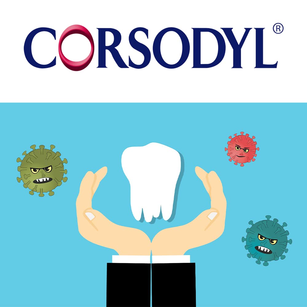 Corsodyl Mint Mouthwash, Gum Disease Treatment, Alcohol Free, 300 ml