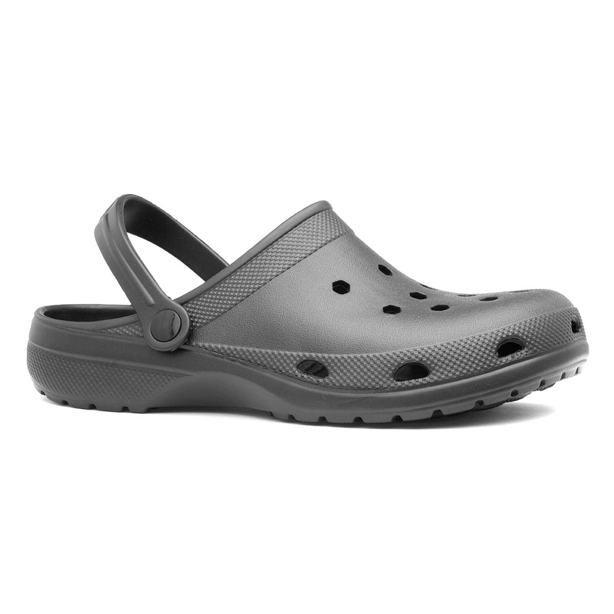 Shoe Zone - Adults Black Slip On EVA Clog Sandal