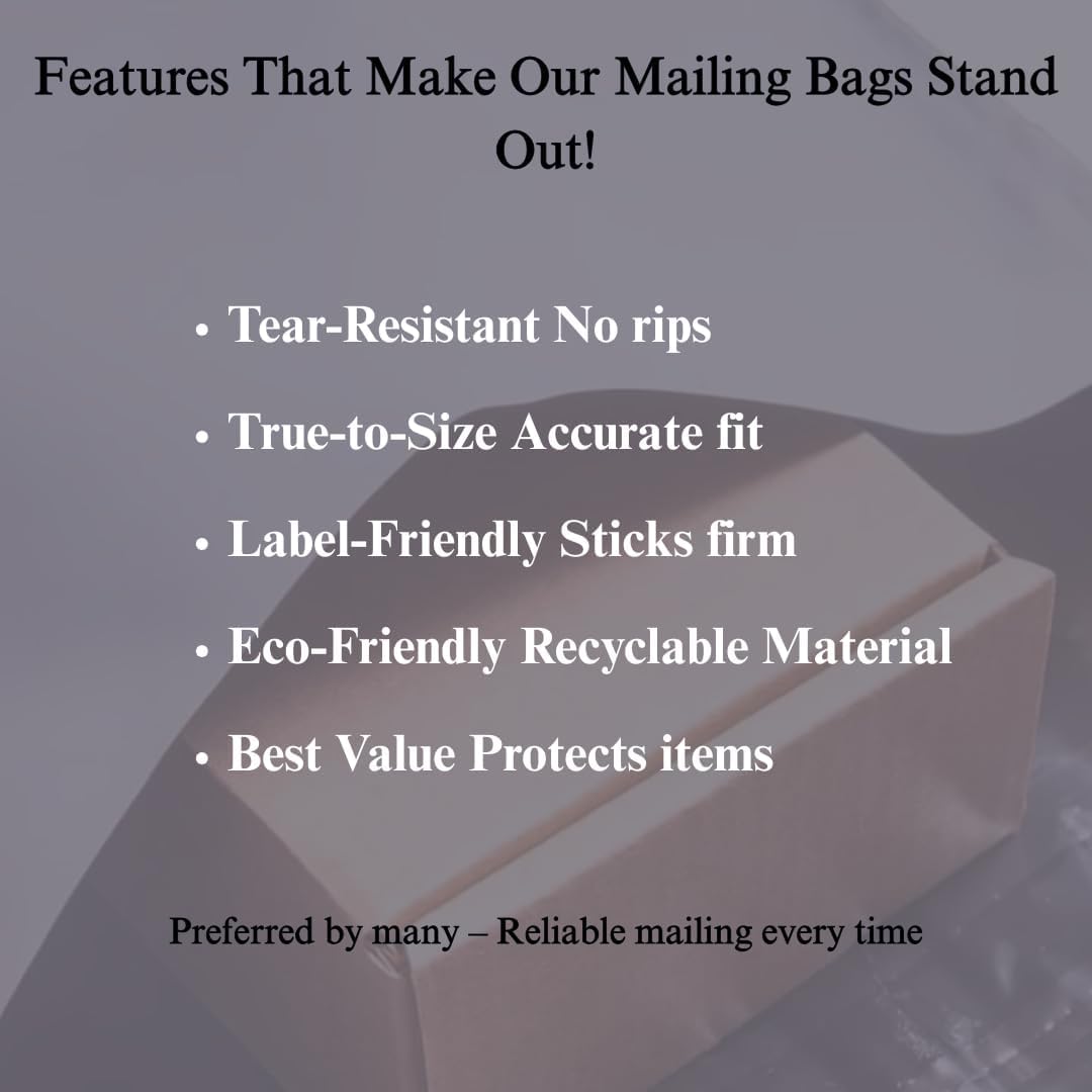 100 Pcs Grey Mailing Bags 12x16 Inch, Self-Seal Poly Postal Envelopes for Parcels, Medium Postage Packaging 305mm x 407mm