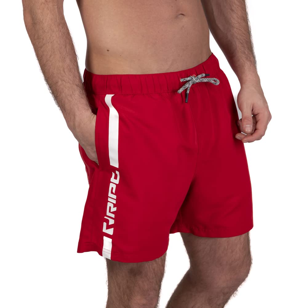 RIPT Men’s Quick Dry Swim Shorts Mesh Lining Drawstring UV 50 Beach Trunks