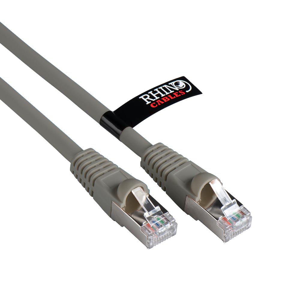 rhinocables CAT 6a Ethernet Cable | 10Gbps S/FT High-Speed & Large Bandwidth Data Transfer | Reliable LAN Network RJ45 Cable | Wi-Fi Broadband Cable for Seamless Gaming & Streaming (0.25m, Pink)