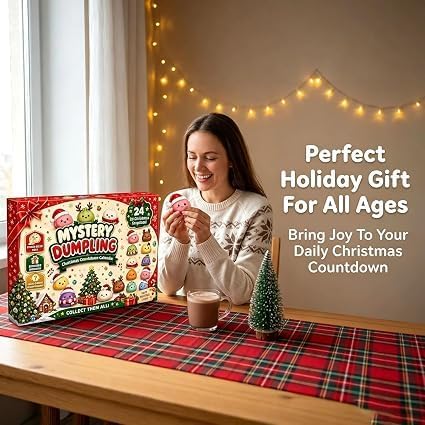 Squishy Advent Calendar 2026 With 24day Squishies Dumpling Christmas，B