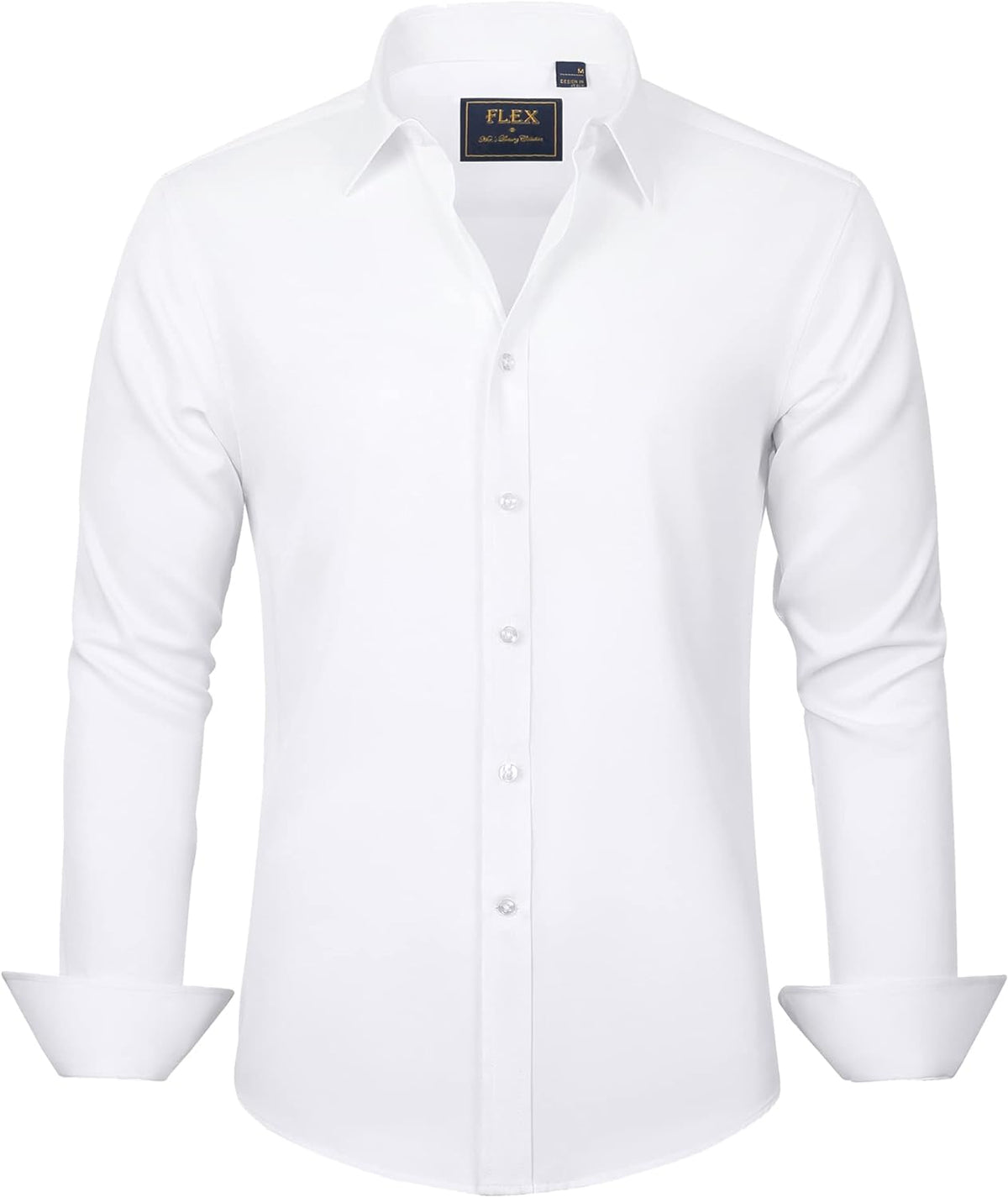 J.VER Men's Long Sleeve Stretch Dress Shirt Non Iron Casual Business Formal Shirts S-6XL