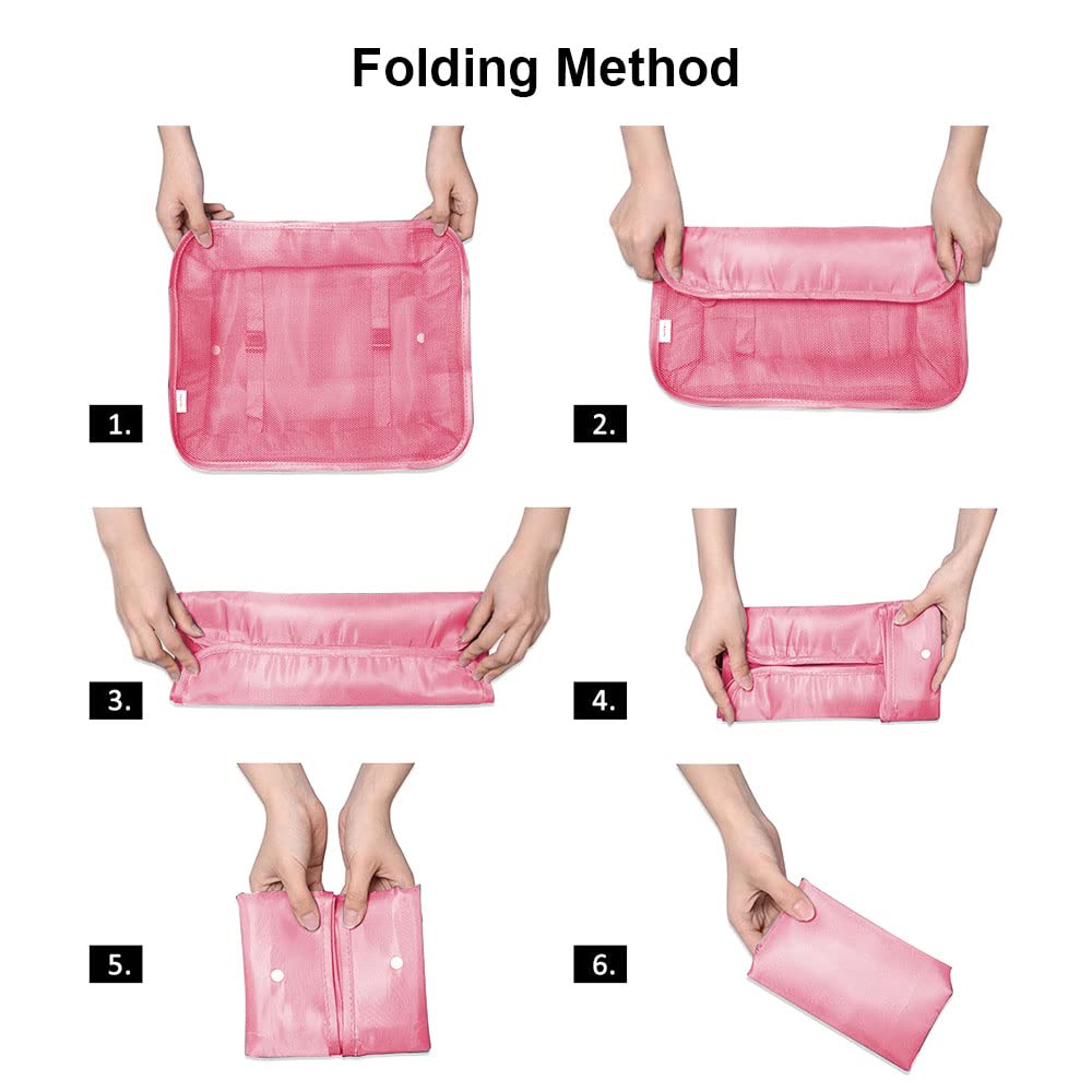OSDUE Packing Cubes for Suitcase, 8PCS Thickening Travel Organiser Packing Bags Lightweight Travel Accessories Organizers Essentials Clothes Shoes Cosmetics Toiletries Storage Bags