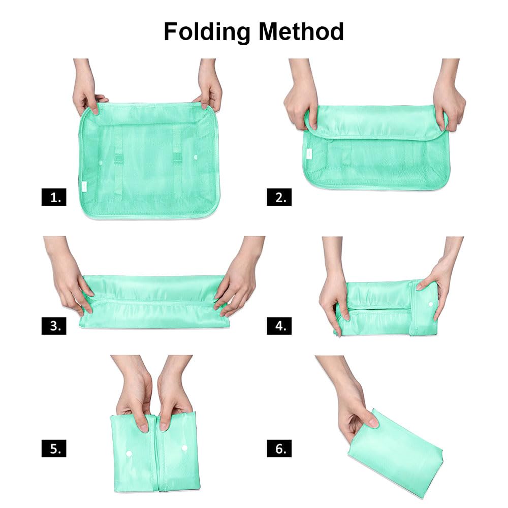OSDUE Packing Cubes for Suitcase, 8PCS Thickening Travel Organiser Packing Bags Lightweight Travel Accessories Organizers Essentials Clothes Shoes Cosmetics Toiletries Storage Bags