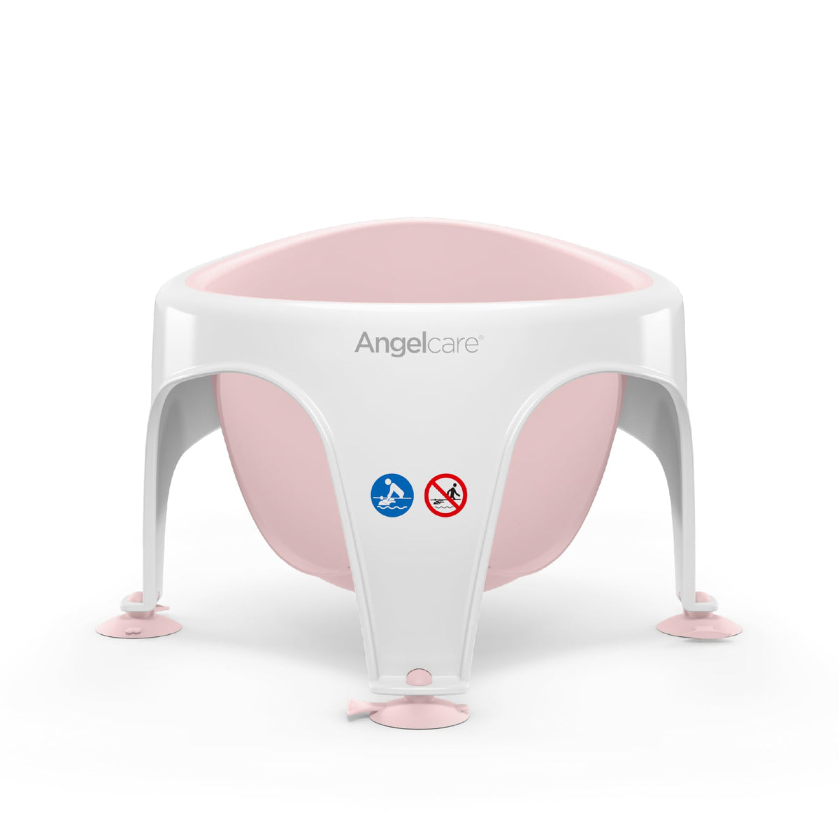 Angelcare - Baby Bath Seat - Soft Touch Support - Water Level Indicator - Fixation by Suction Cups - Grey