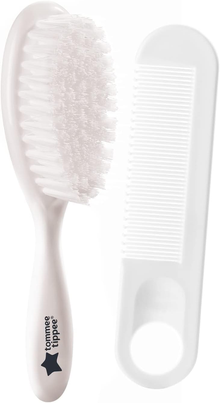 Tommee Tippee Essential Basics Brush and Comb Set White