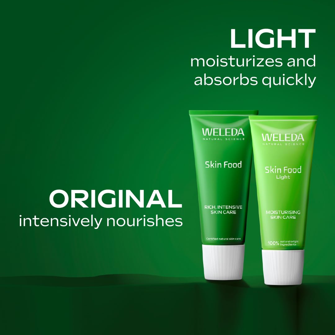 Weleda Skin Food, Dry Skin Moisturiser, Moisturising Cream & Primer, Face & Body, For Men & Women, Multiple Uses, 100% Certified Natural, Organic, 75ml