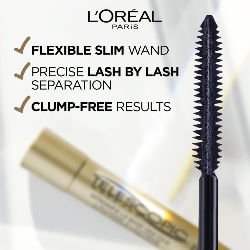 L'Oréal Paris Black Mascara, Telescopic Original Mascara in shade Black