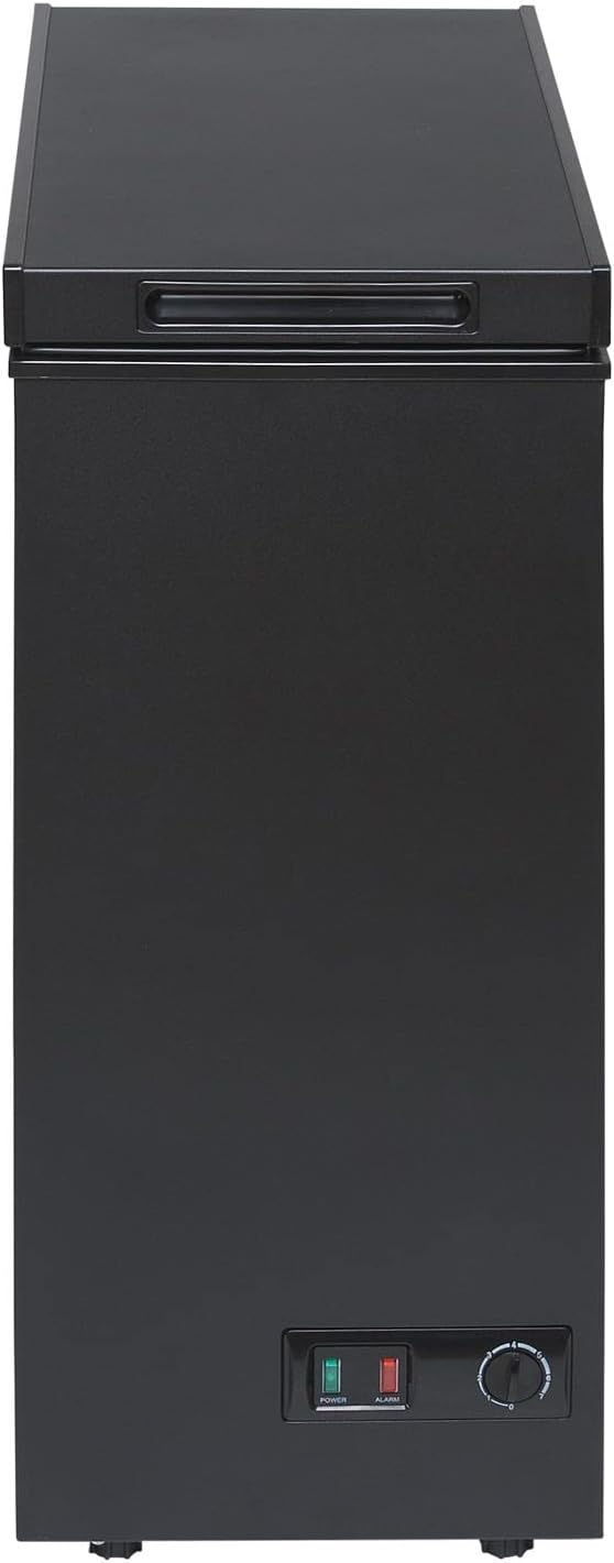 SIA Chest Freezer 53L, Removable Wire Basket, Slimline, Black, CHF60B