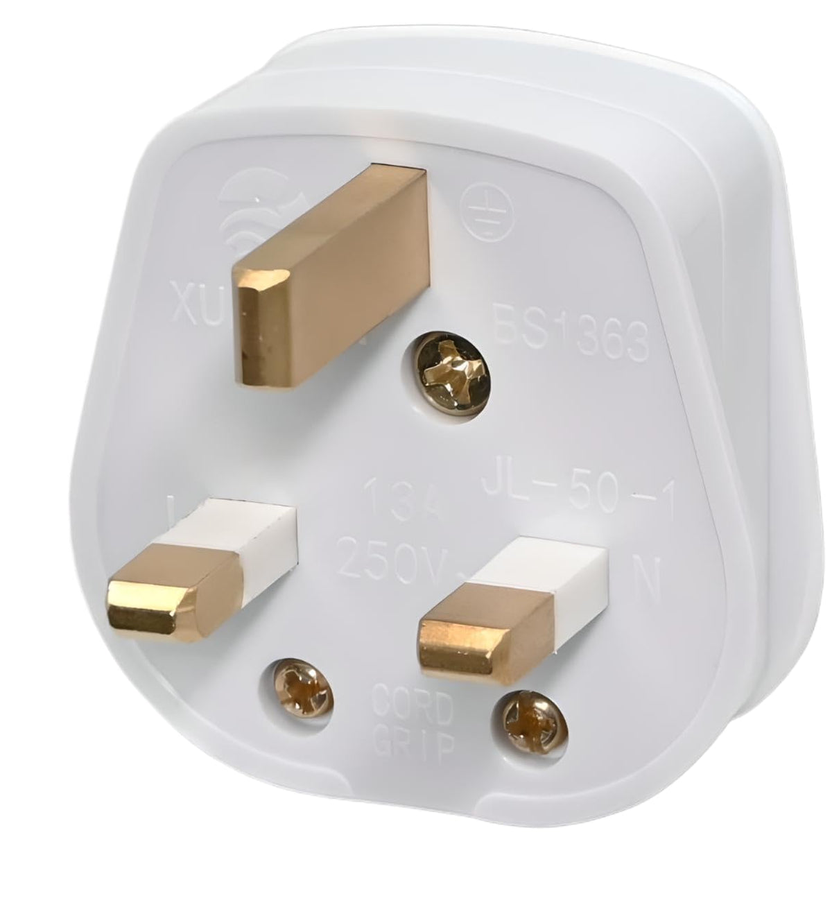 Double Dragon 13 Amp UK 3-Pin Plug | Heavy-Duty Rewireable Electrical Plug | Durable & Safe PC Flame Retardant Material | BS1363 & BSI Certified | Cord Grip for Secure Wiring (Pack of 2, Black)