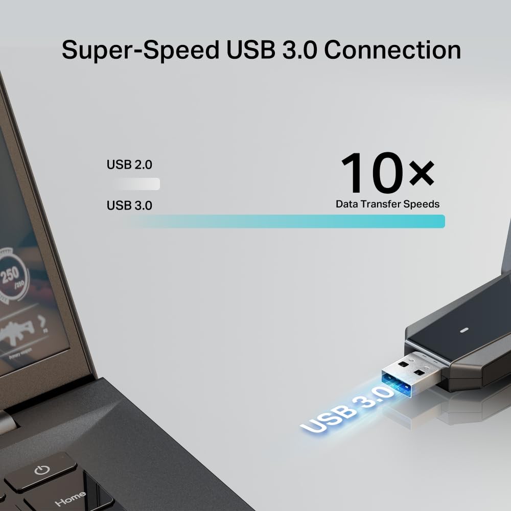 TP-Link Archer T2U Nano AC600 WiFi Dongle, Nano USB WiFi Adapter for PC