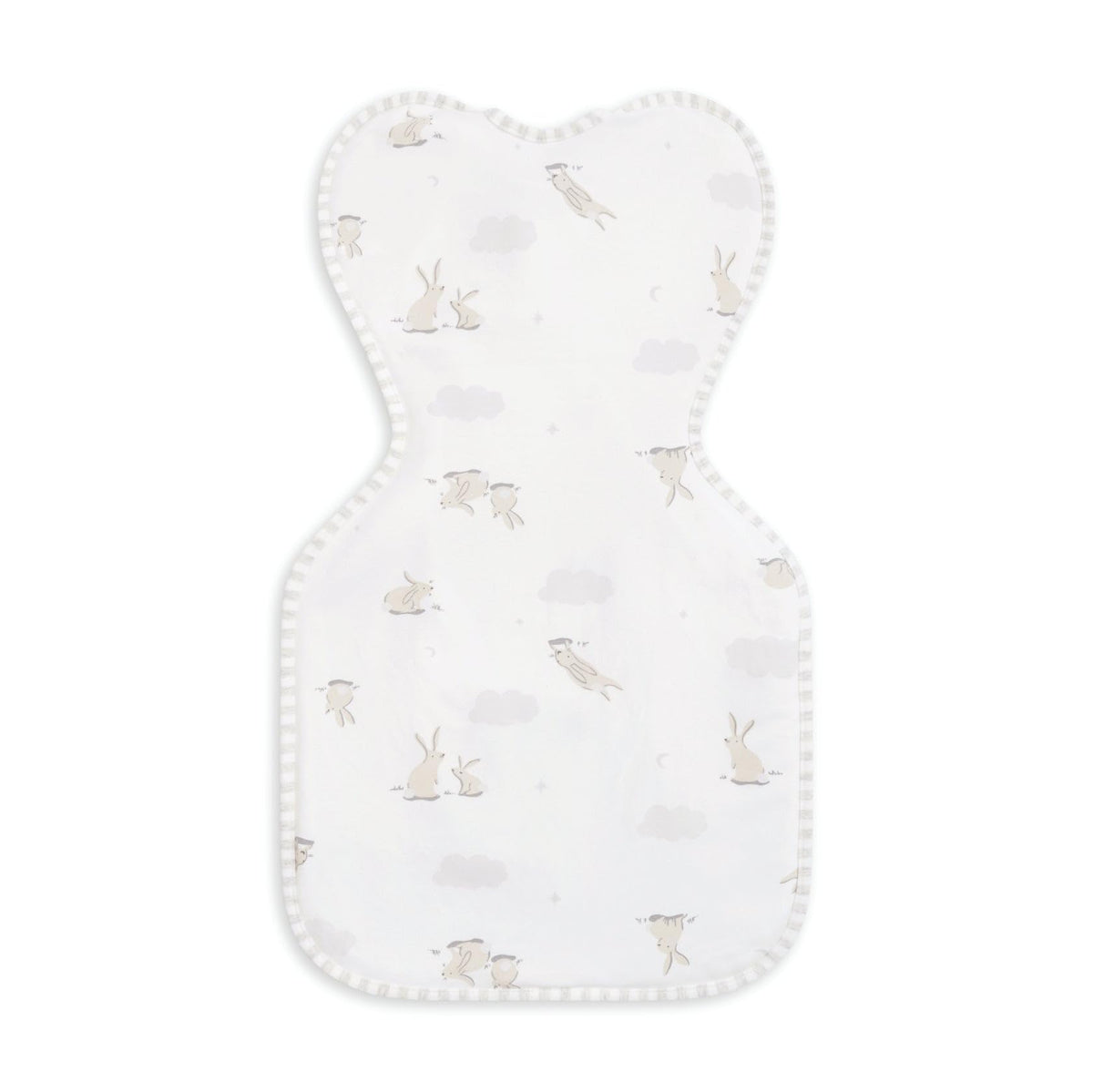Love To Dream™ Swaddle UP™, Newborn 2.2-3.8 kg - Grey, Snug Fit, Supports Healthy Sleep Routine, 1.0 Tog - Ideal for 20-24°C Temperatures, Machine Washable Cotton & Double Zip for Easy Nappy Changes