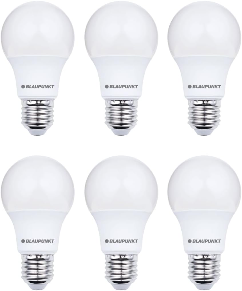 BLAUPUNKT E27 Classic Bulb A60 6W 600 Lumen 4000K Neutral White, 6-Pack