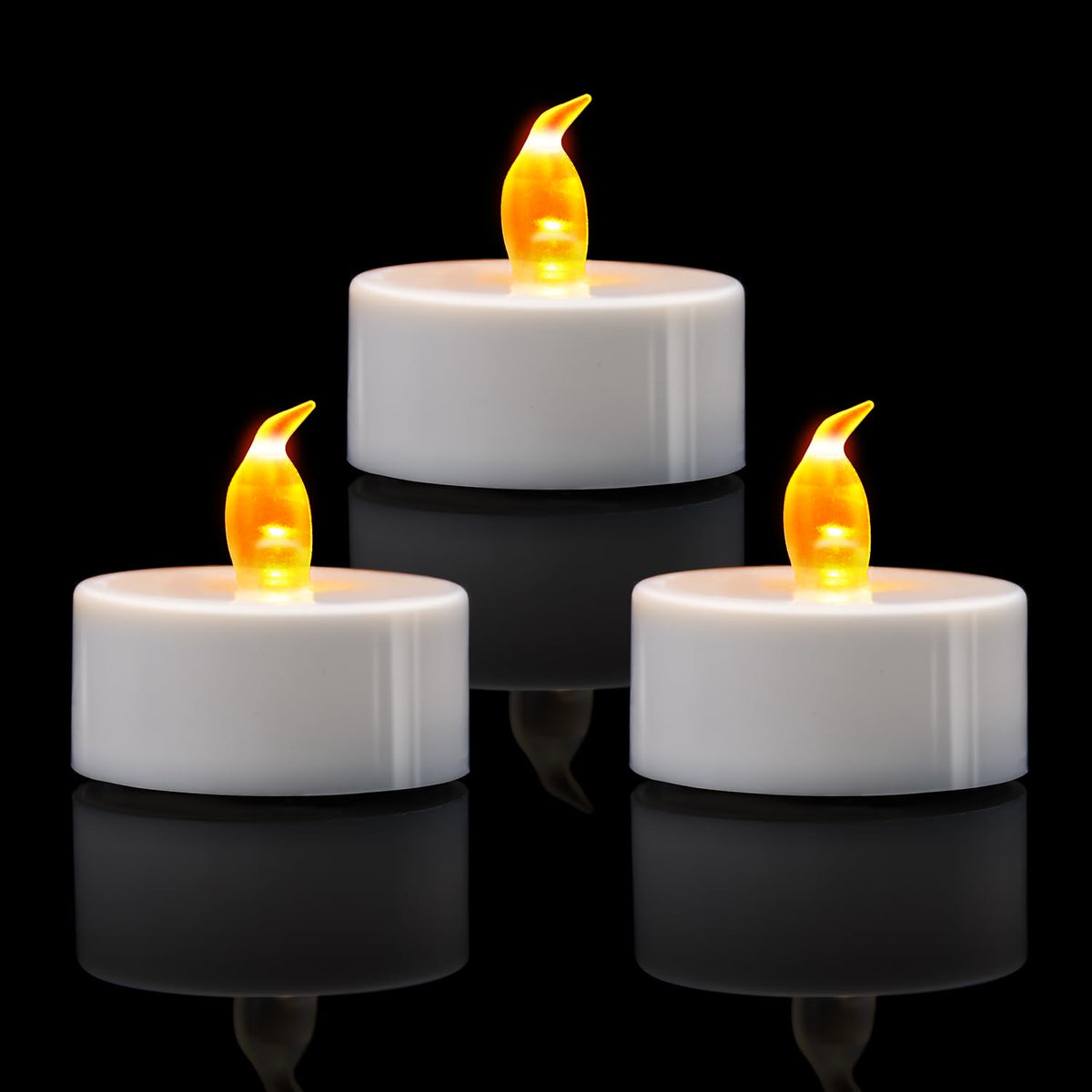 24 Pack LED Tea Lights, Warm White Light, for Decoration