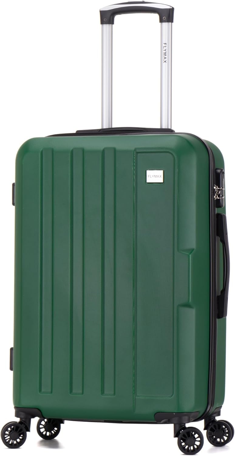 FLYMAX 29" Large Suitcase 4 Wheel Lightweight Luggage Hard Shell Travel Case Hold Check in Fits 23kg - 27kg + 3 Digit Lock Suitcase Large + Telescopic Handle 103 Litre Capacity