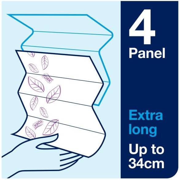 Tork D8217 Extra Soft Multifold Hand Towel, White, Pack of 2100, 21x100 sheets