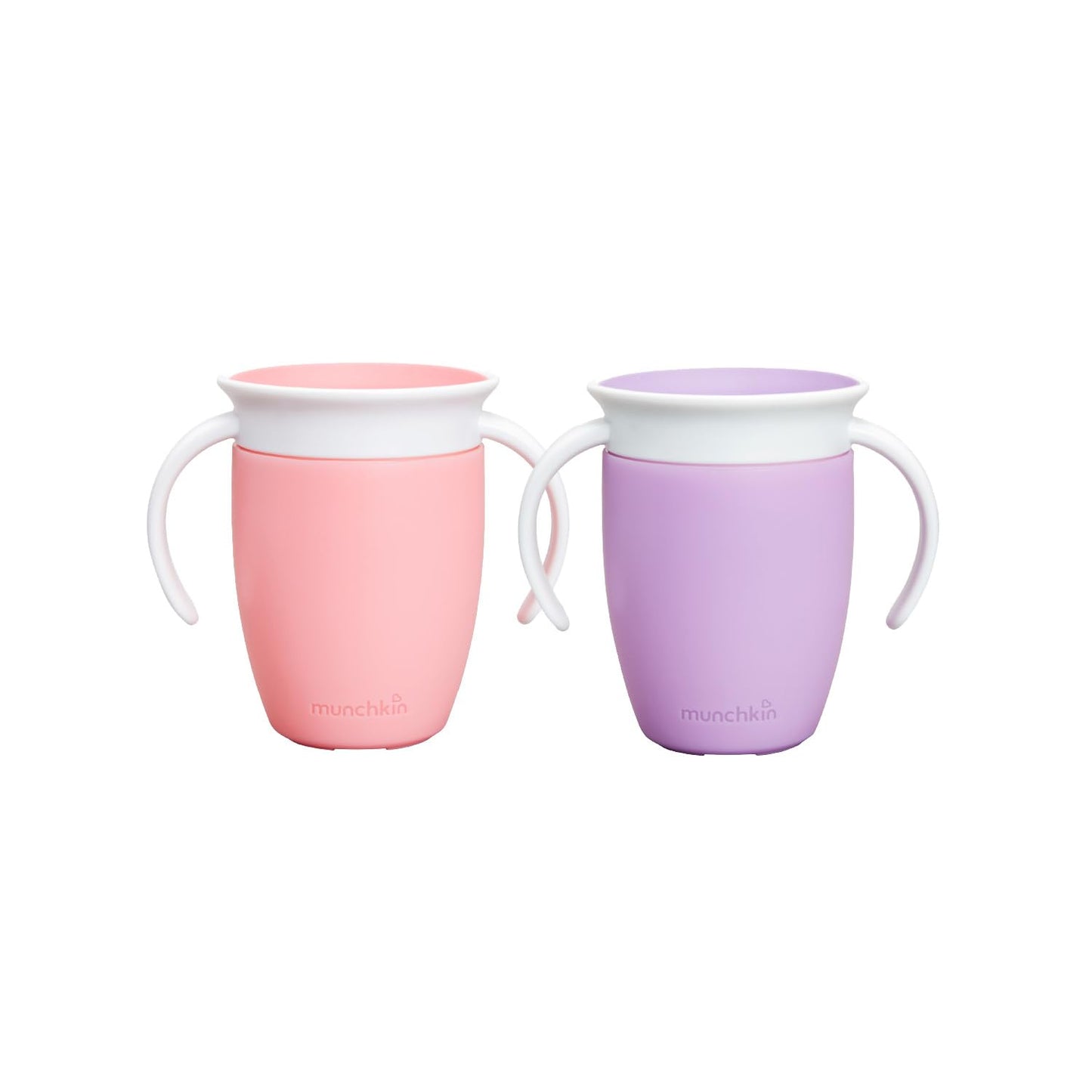Munchkin Miracle 360 Sippy Cup | Trainer Toddler BPA Free Baby & Toddler Cups w.Handles | Non Spill | Dishwasher Safe Baby | Leakproof | 6+ Months| 7oz/207ml | 2 Pack | Blue/Green