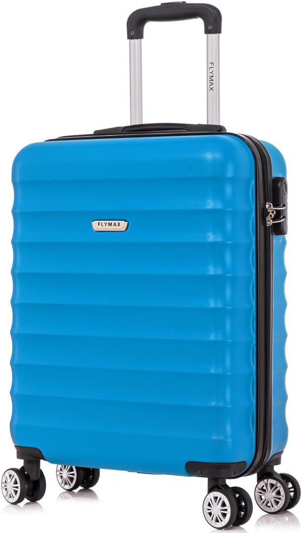FLYMAX 55x40x20 Ryanair Cabin Bag Hand Luggage Lightweight Suitcase Approved Carry on Luggage Case 2.5KG 40L Royal