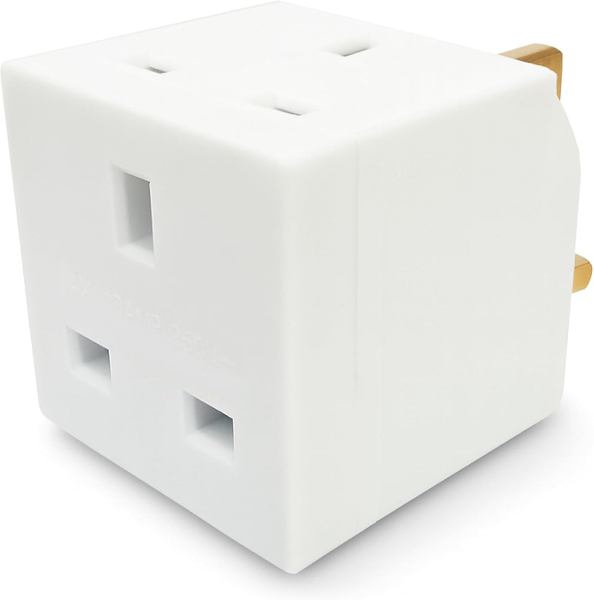 STATUS 2 Way UK Plug Adapter, White