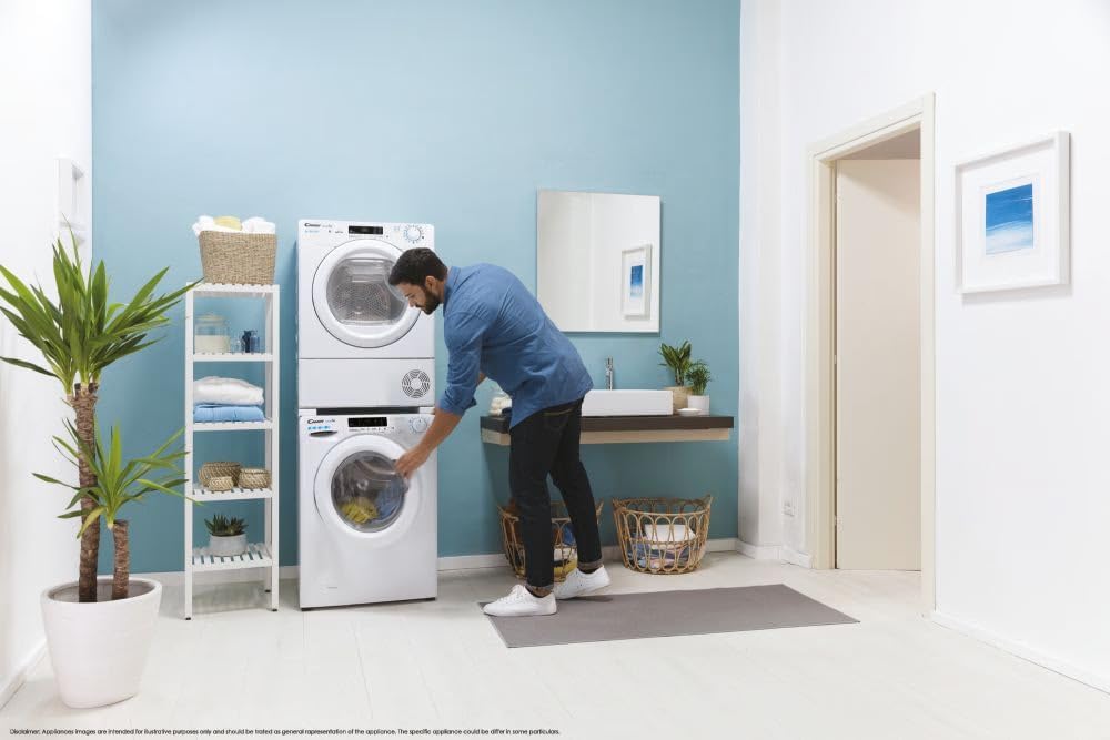 Candy CSOEC10TE 10kg Condenser Tumble Dryer, Sensor Dry, EasyCase, WiFi, White