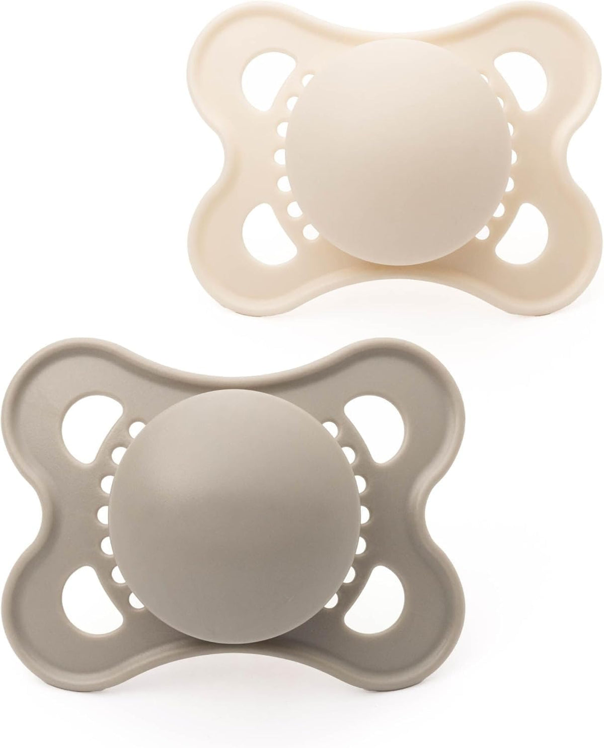 MAM Original Dummies, 0-6M, 2 Pack, Orthodontic Design, Blue/Cream