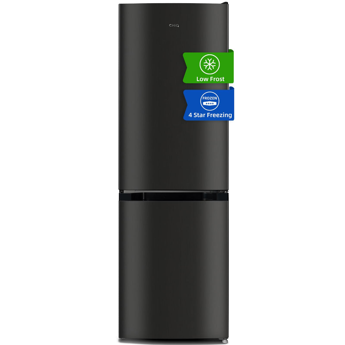 CHiQ 86L Compact Top Freezer Refrigerator with 85cm & LED Black