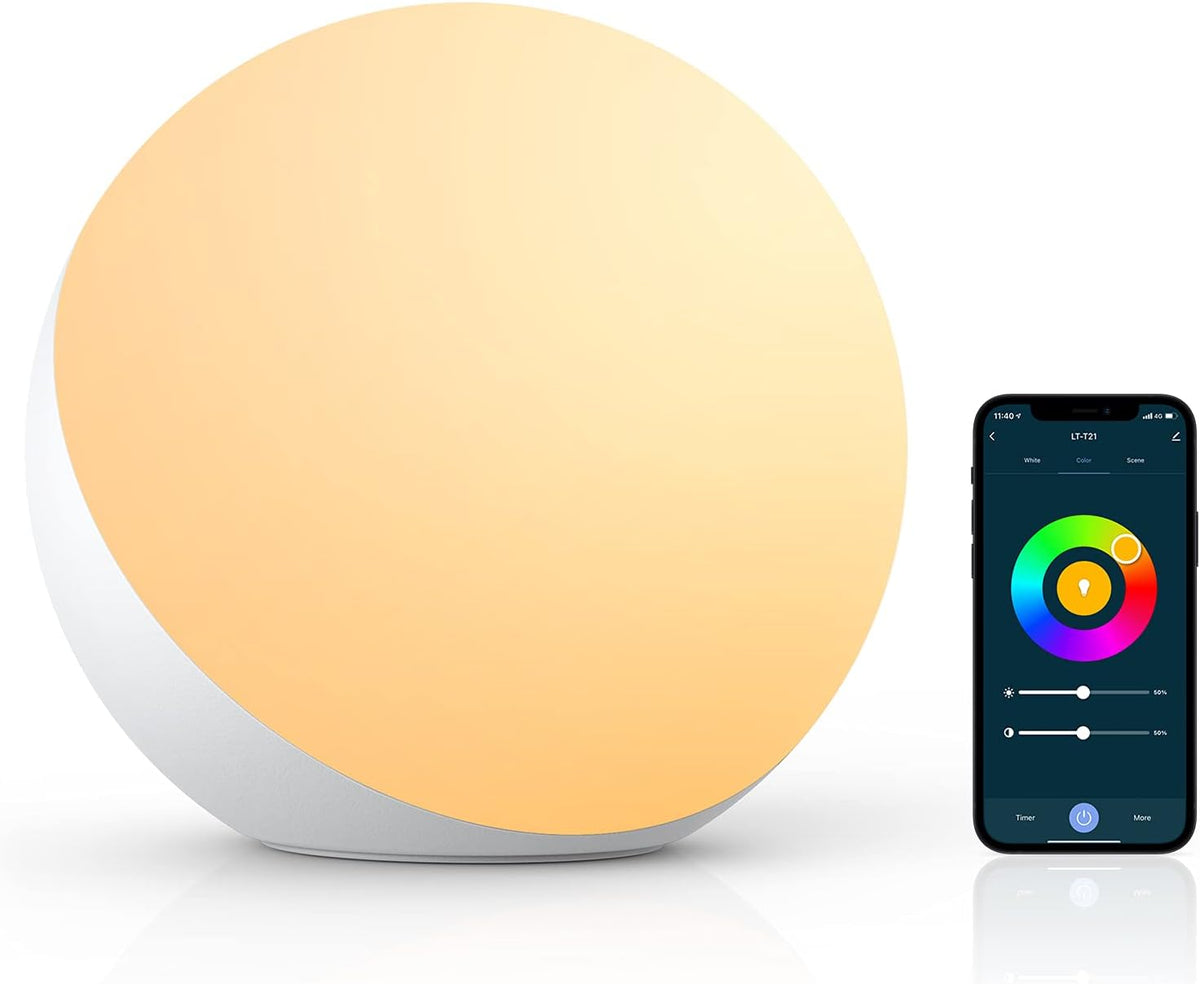 Hifree Smart Table Lamp, LED RGB Dimmable Touch Desk & Bedside Lamp