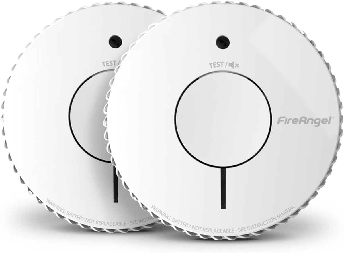 FireAngel FA6620 Optical, Battery Powered Fire/Smoke Alarms for Home