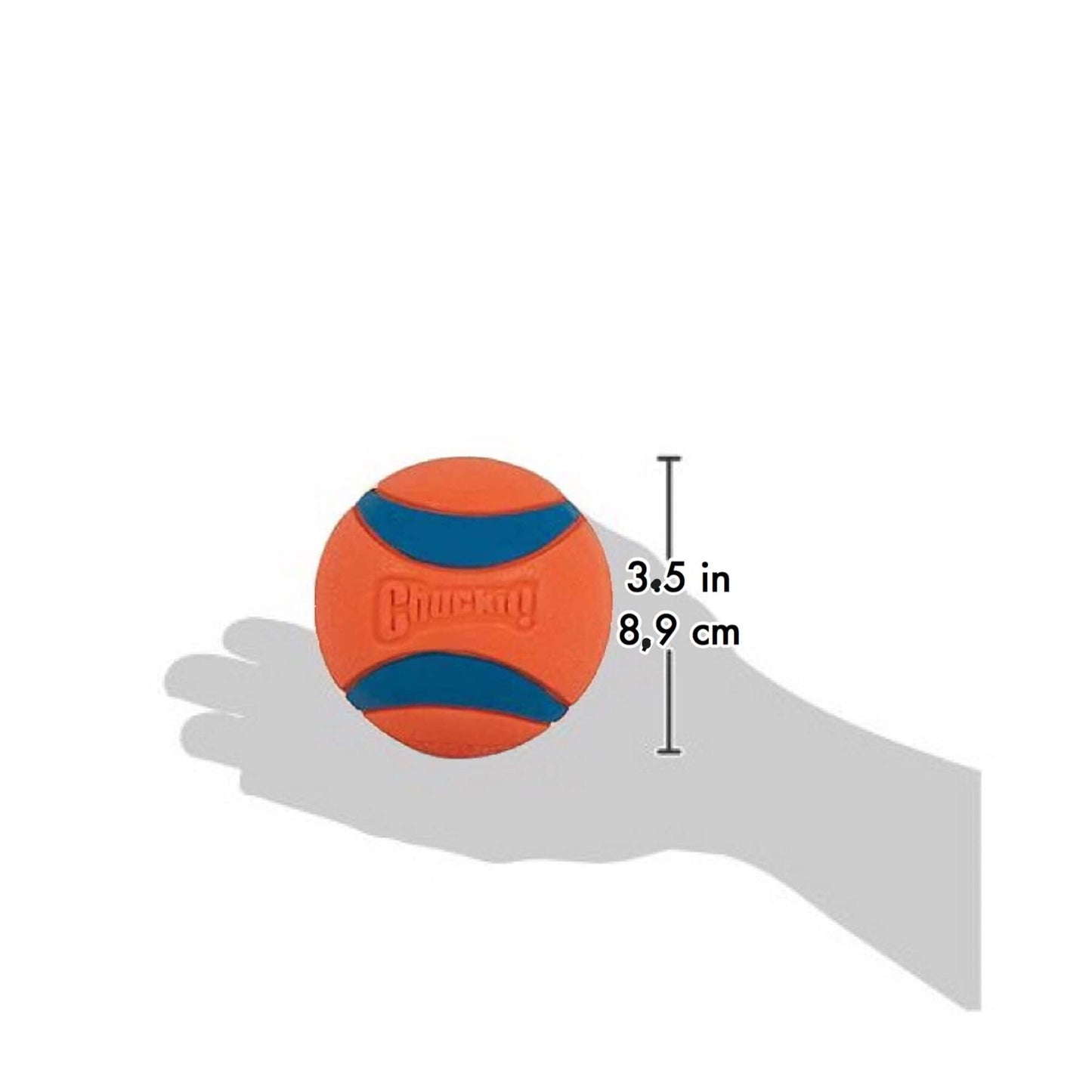 Chuckit! Ultra Ball, Durable High Bounce Rubber Dog Ball, Launcher Compatible, 2 Pack, Medium
