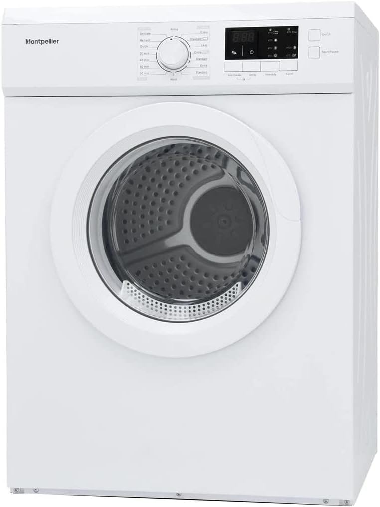 Montpellier MVSD7W Freestanding 7kg Vented Sensor Tumble Dryer - White