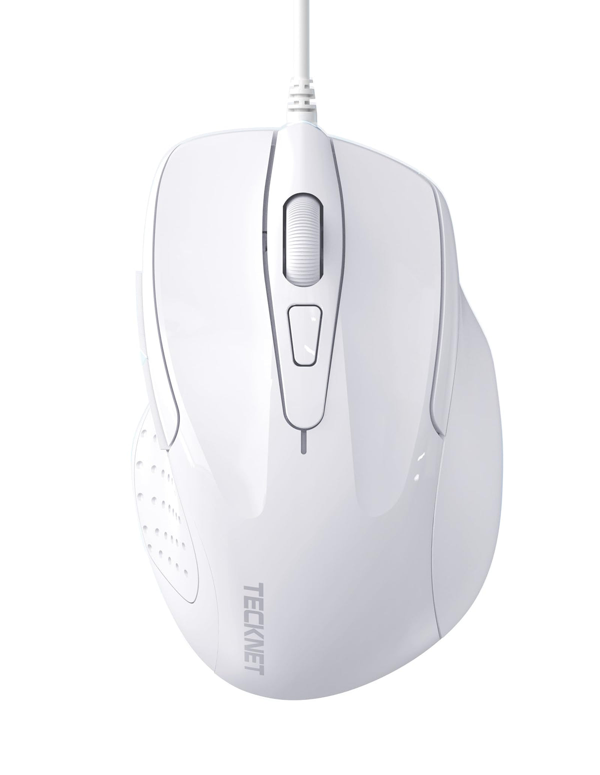 TECKNET USB Wired Mouse, 6400 DPI Mice 4 Adjustable DPI with 6-Button Corded, Optical Computer Mouse with Ergonomic Design for Laptop, Chromebook, PC, Desktop, Mac, Notebook