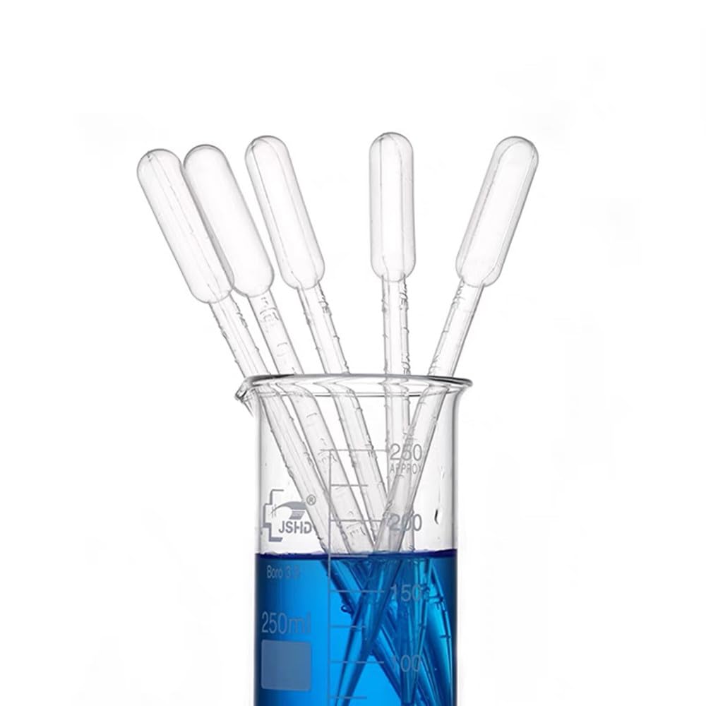 4ML Plastic Dessert Pipette Mini Pipette Cupcake Pipettes 4ml Squeeze Liquid Dropper Injector Transfer Pipette (4ml-40Pcs)