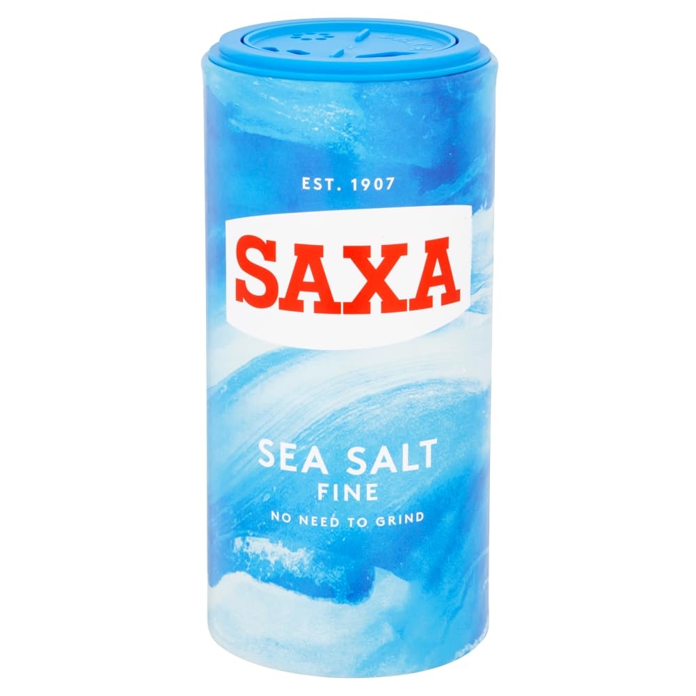 Saxa Fine Table Salt for Table & Cooking, 750 g Drum (1-Pack)