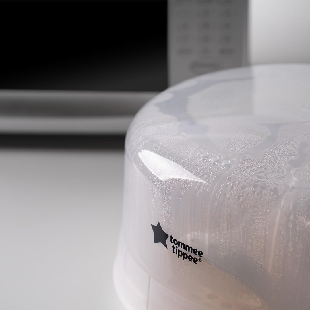 Tommee Tippee Microwave Steam Baby Bottle Steriliser 4-Minute Cycle