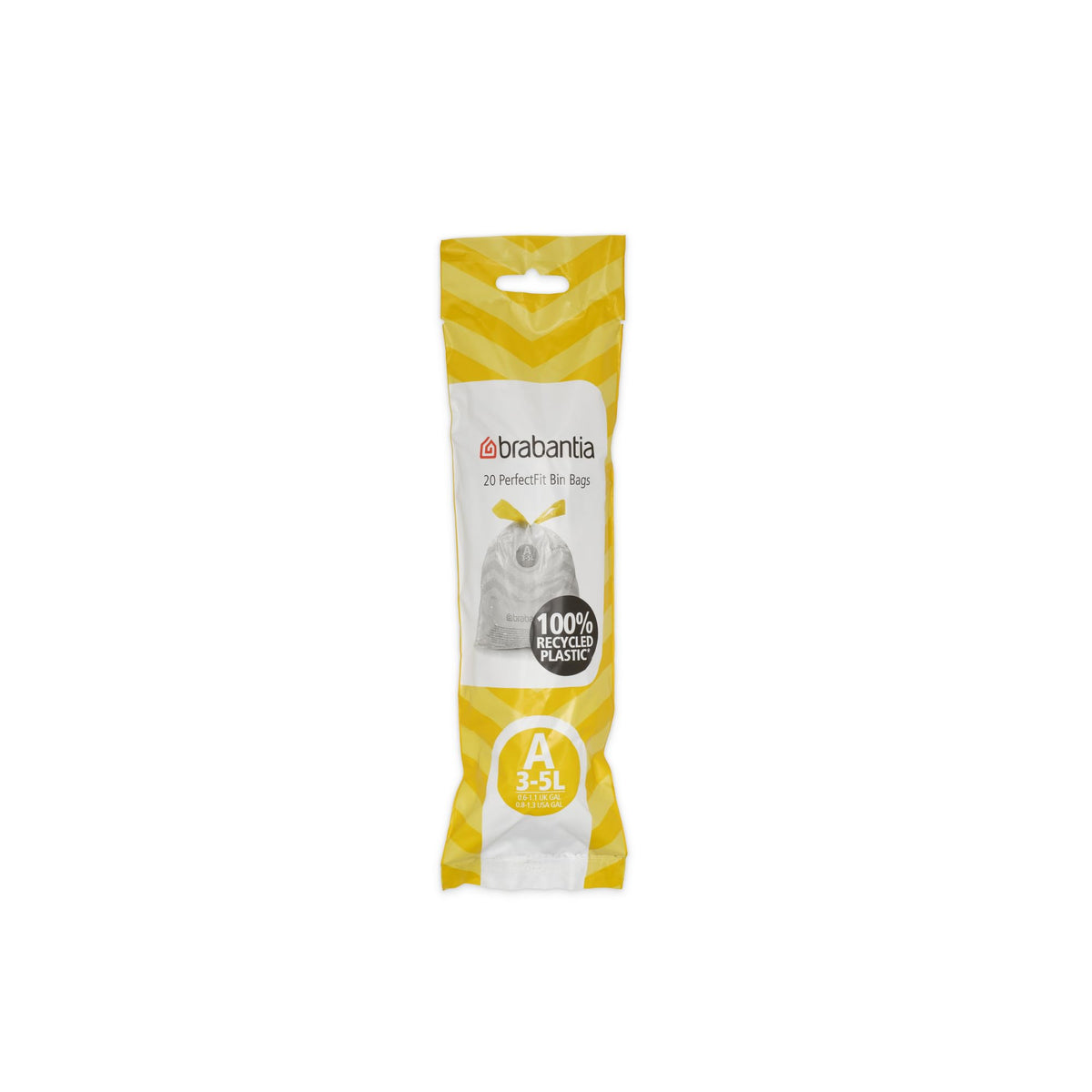 Brabantia Heavy Duty Perfect Fit Bin Liners (5 Packs of 20) 10-12 Litre