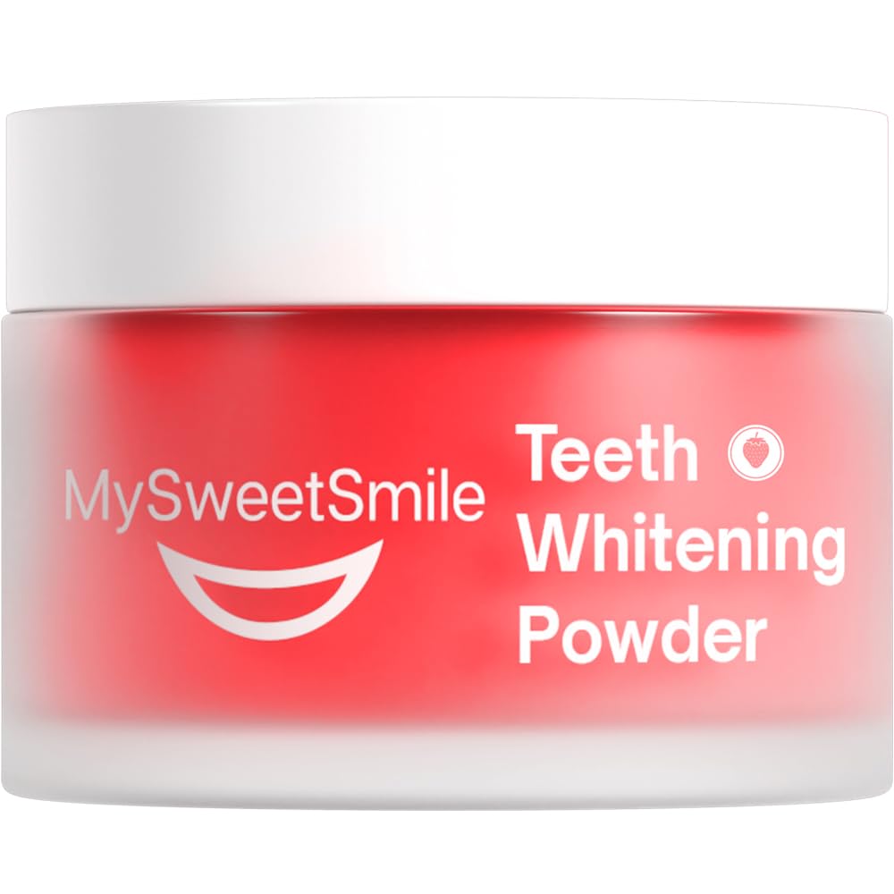 MySweetSmile 3-in-1 Teeth Whitening Powder – 6 Month Supply – Mint Flavour