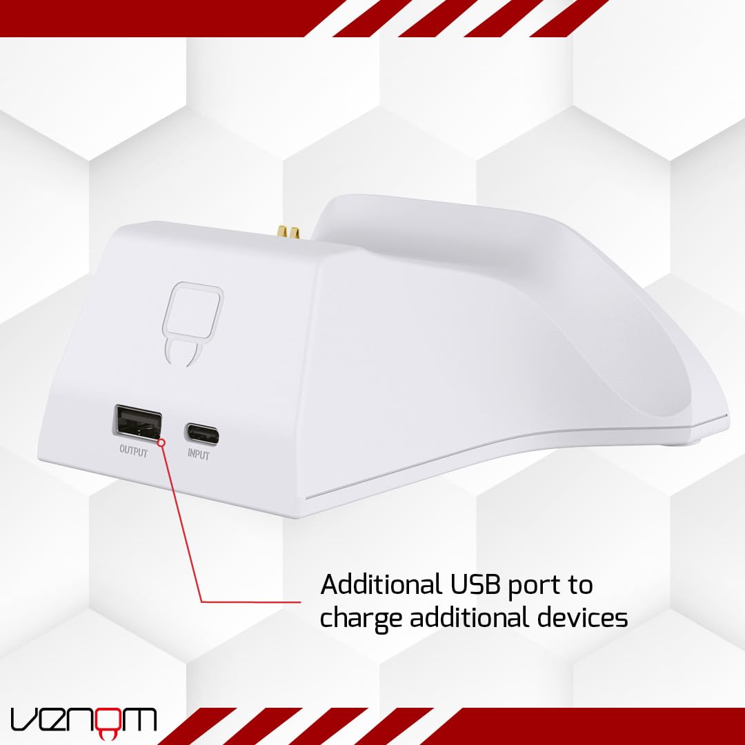 Venom Replacement Battery Packs for Xbox Charging Dock - White (Xbox Series X & S/Xbox One)