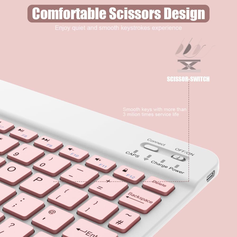 NOOX Bluetooth Keyboard for iPad, Galaxy Tablets, SmartPhones