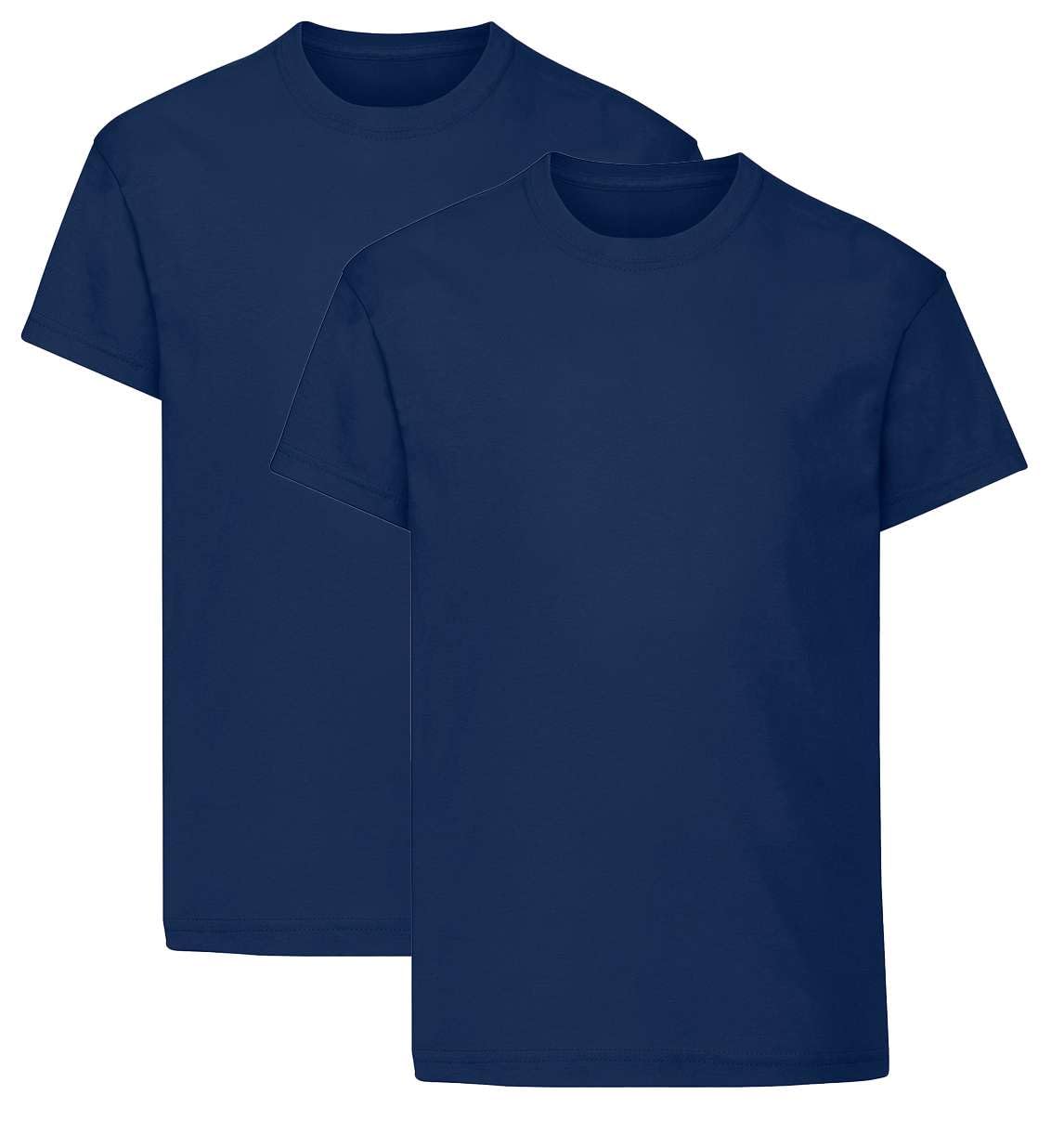 Listers Schoolwear Boys T-Shirt (Pack of 2) 100% Cotton 1-15 Years