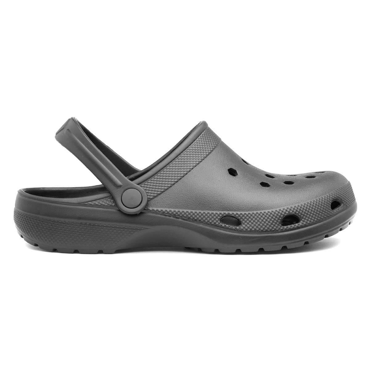 Shoe Zone - Adults Black Slip On EVA Clog Sandal