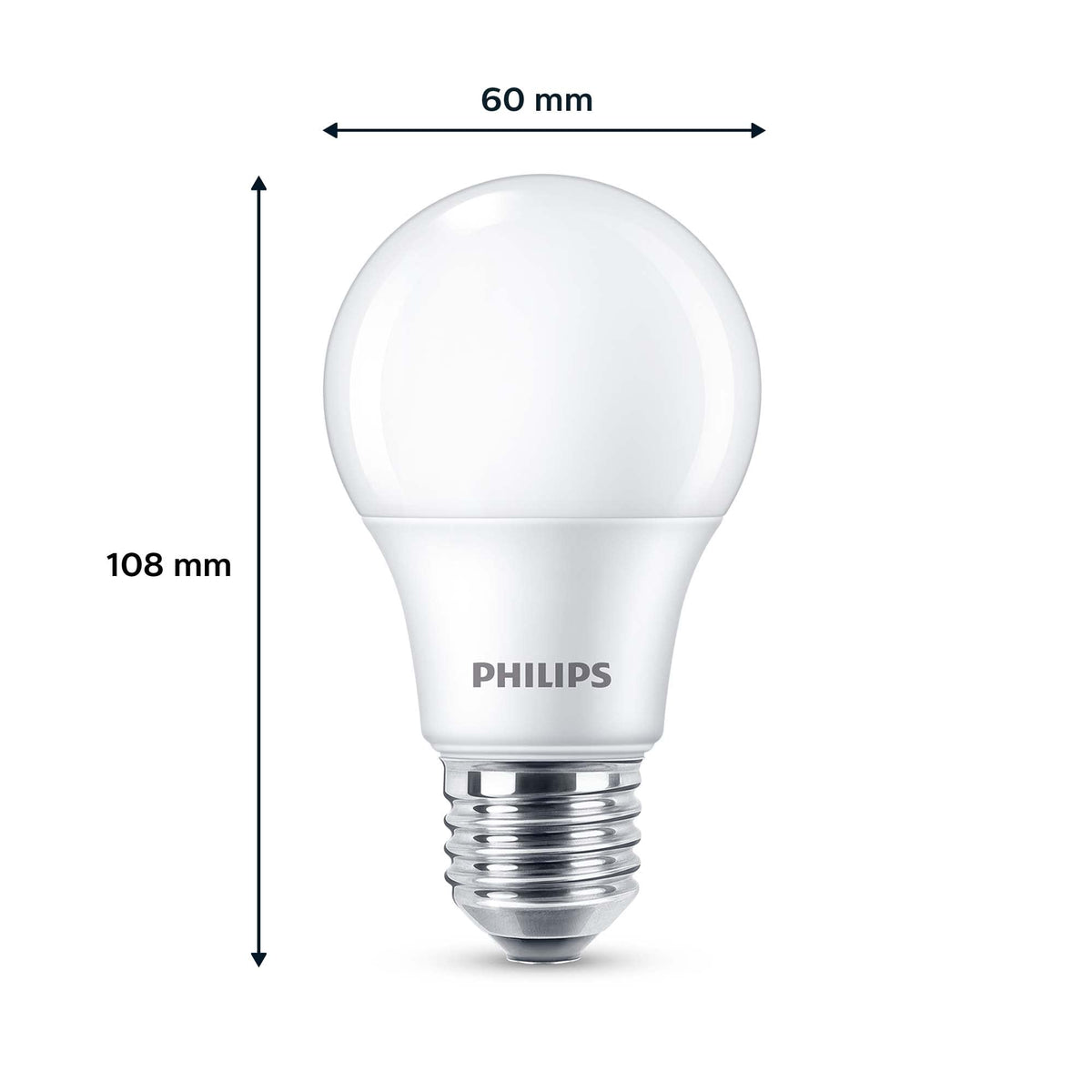 PHILIPS LED Frosted A67 Light Bulb 3 Pack [Warm White 2700K - E27 Edison Screw] 100W, Non Dimmable. for Home Indoor Lighting