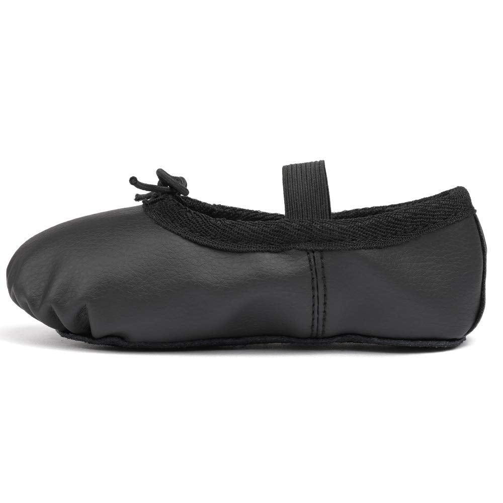 Bezioner Ballet Shoes Leather Ballet Flats Full Sole Dance Slippers for Girls Toddlers Women