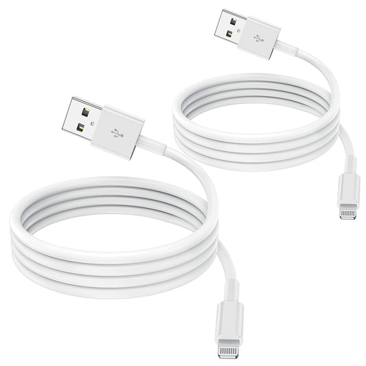 2 Pack Apple MFi Certified iPhone Charger Cable 2m, Apple Lightning to USB Cable Cord 2 metres Fast Charging A pple Phone Long Cable for iPhone13/12/12 mini/ 11/11Pro/Max/X/XS/XR/XS Max/8/7/6/iPad