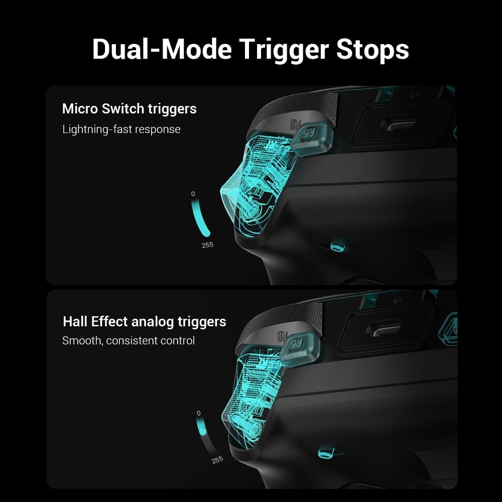GameSir G7 Pro 8K PC Wireless Controller for Windows with TMR Joysticks, Dual-Mode Trigger Stops, Four Remappable Macro Buttons, 3.5mm Audio Support - Aimlabs Edition