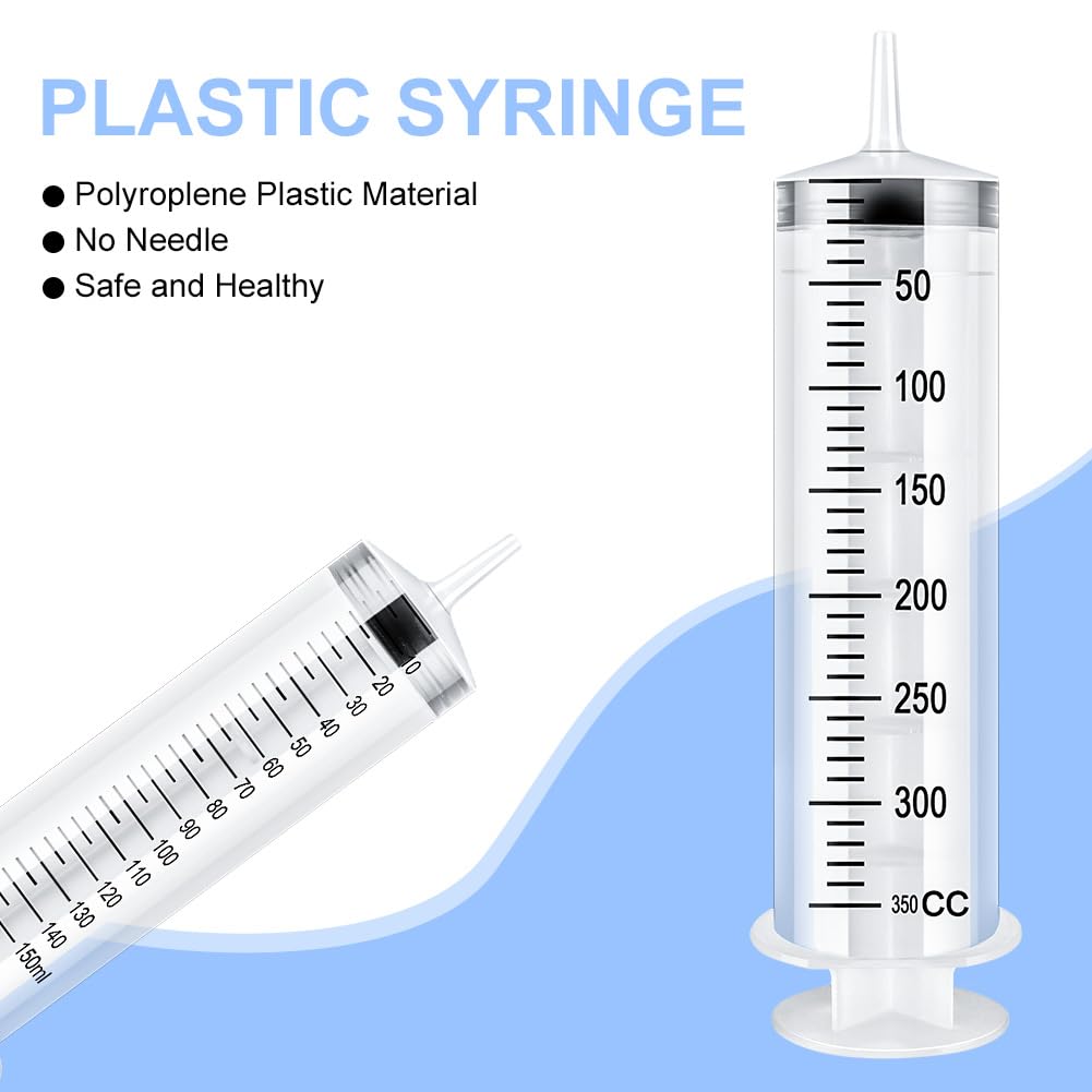 OFFCUP Plastic Syringes, 3pcs 20ML No Needle Syringe Individually Packaged