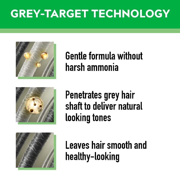 Just for men Original Formula Dark Brown Black Hair Dye, Restores Original Colour for a Natural Look H45