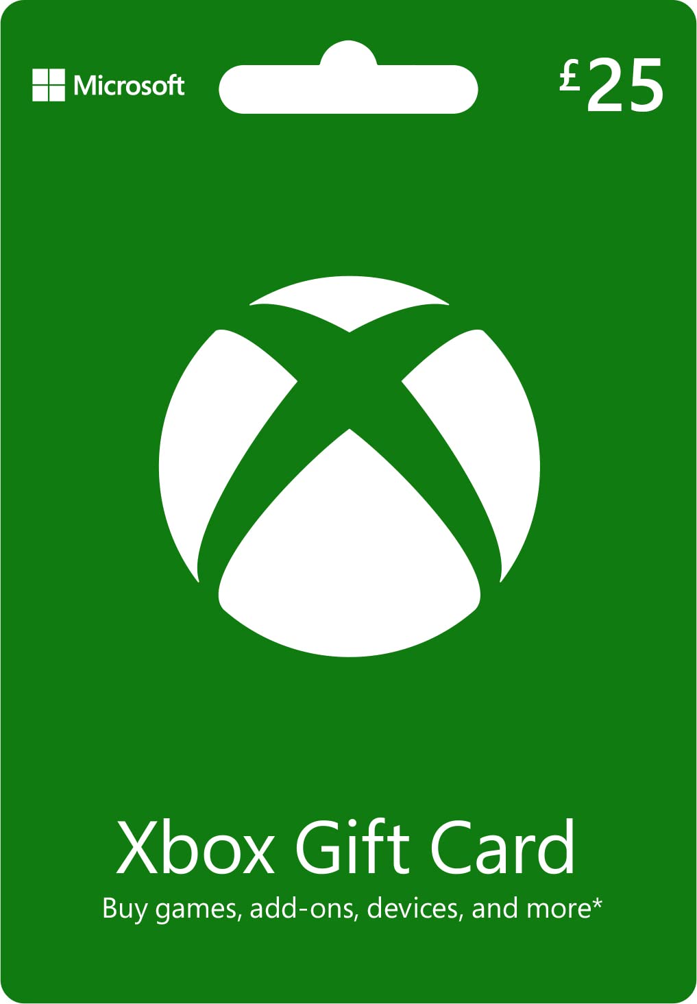 Microsoft Xbox Physical Gift Card - UK Redemption - Delivered by Post - £25