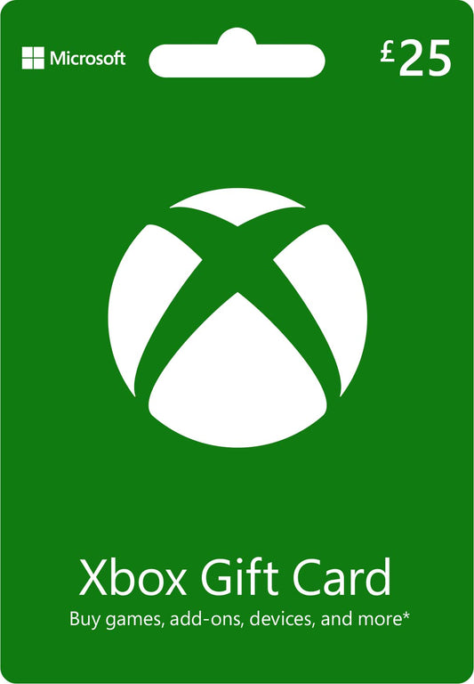 Microsoft Xbox Physical Gift Card - UK Redemption - Delivered by Post - £25